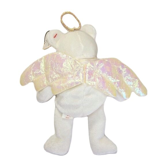 Beanie Baby TY Retired “Halo” the Angel Bear – Rare 1998 Brown Nose - Picture 13 of 13